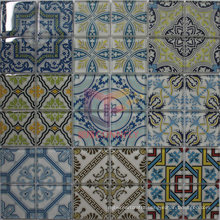 Latest New Ink-Jet Pattern Design Glass Mosaic Tile (CFC655)